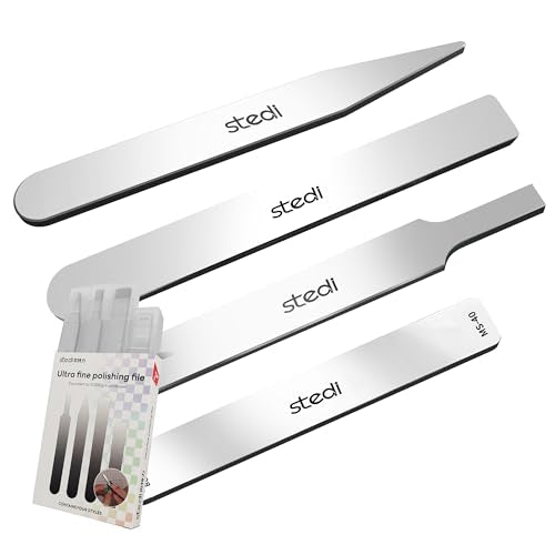stedi Hobby Model Polishing Tools 4 PCS, Ultimate Precision Files - style: 4 PCS #10000 Grit Glass Files