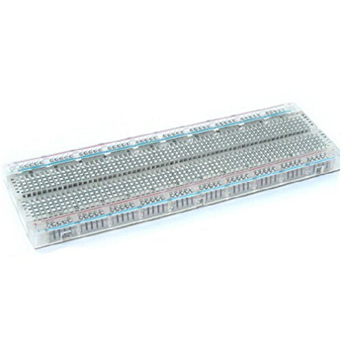 Prototype Breadboard Clear Crystal SYB 120 400 500 830 840 1660 MB102 GL-12 Tie Point Solderless Modular Board (1pcs 830 Tie Point)