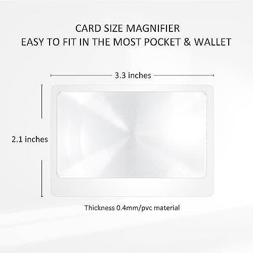 MAGDEPO 4X Acrylic Dome Magnifier 2.5 inch Crystal Clear Paperweight with Card Size Magnifying Sheet for Blueprints, Maps, Newspapers, Hobbies, etc. - size: 2.5"