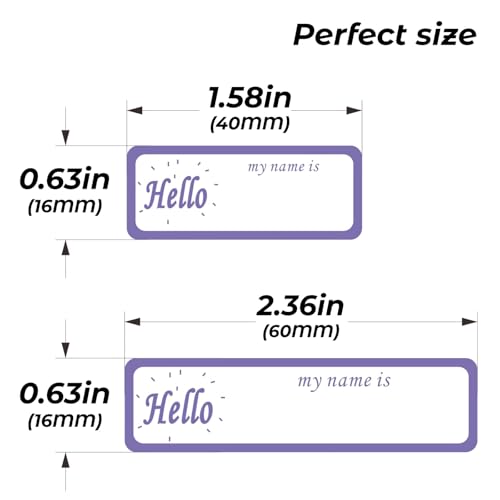 320PCS Waterproof Labels,Washable Waterproof Stickers for Office and Stationery, Reusable Sticky Bottle Tags with Marker – Self-Adhesive Labels for Water Bottles, Boxes - color: Hello Name