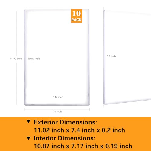 10ct Current Comic Book Toploaders - Modern Comic Book Top loaders, Crystal Clear Regular Comic Book Topload, Premium PVC Comic Book Holder, Crystal Clear Protection for Display, Storage, Collection - size: 10ct Current Comic Book Toploader