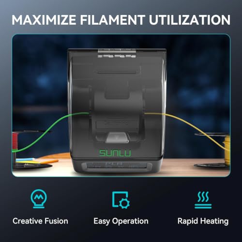 SUNLU Filament Connector, Filament Splicer with 400Pcs PTFE Sleeve for 3D Printer Filament 1.75mm, Fast Heating Up to 240°C, Compatible with PLA PETG TPU ABS PA Nylon - style: Filament Connector - 400pcs Ptfe