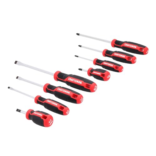 CRAFTSMAN Screwdriver Set, 8 Pc, Flat Head and Phillips Screwdrivers (CMHT65130) - style: New Version