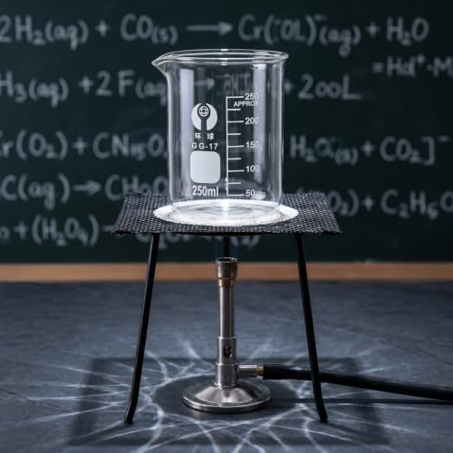 DECHOUS 5 Pack Graduated Glass Beaker Set 10ml to 250ml