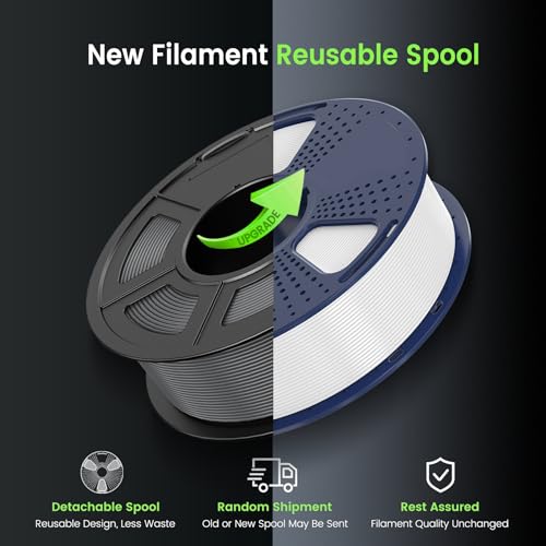 SUNLU PLA Plus Filament 1.75mm, 10KG Bundle, Black & White - color: Black+black+black+black+black+white+white+white+white+white, size: 10 kg