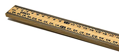 EISCO Meter Stick, One Meter, Hardwood - Graduated Edges - Horizontal Reading - Centimeters and Millimeters
