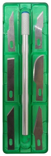 | Dual Pack | 7-Piece Precision Hobby Knife Set | Diverse Blade Range | Secure Plastic Box Storage | Essential for Crafters & Model-Makers - style: 7 Piece (1)