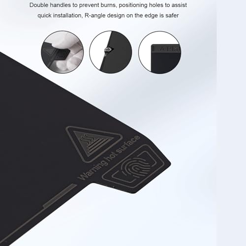 Creality K1 Max Smooth PEI Build Plate Kit, Flexible Spring Steel Platform with Smooth PEI Surface and Magnetic Base Sheet Kit for K1 Max 315x310mm - size: K1 Max Smooth PEI