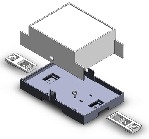 Gaurang Din Rail Enclosure for Electronic Home Automation PLC Switch Box Industrial Boxes Electrical Box ABS Enclosure Control Box (70mm - Both Side Terminals) - size: 70mm- Both side terminals