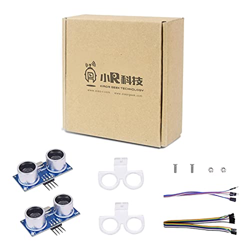 2Pcs Ultrasonic Sensor Module with 2Pcs Mounting Bracket