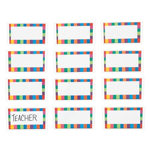 Really Good Stuff Basket & Bin Label Holders with Labels, 12-Pack