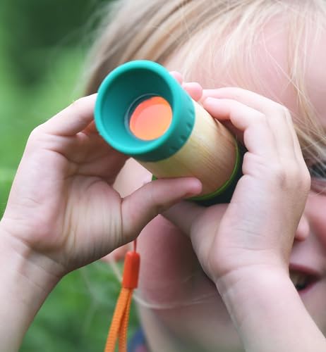 Hape Adjustable Telescope| Bamboo Spy Gear for Kids with 8X Magnification