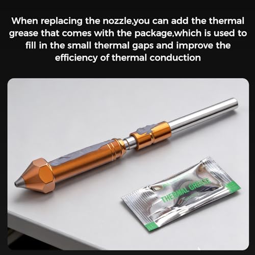 Creality Ender 3 V4 Nozzle 0.4mm, Official Original Unicorn 3D Printer Nozzles Kit, Integrated Hotend Nozzle Kit for Ender 3 V4 3D Printer, All-Metal Design, Anti-Clog, Smooth Flow - style: Ender 3 V4-0.4mm