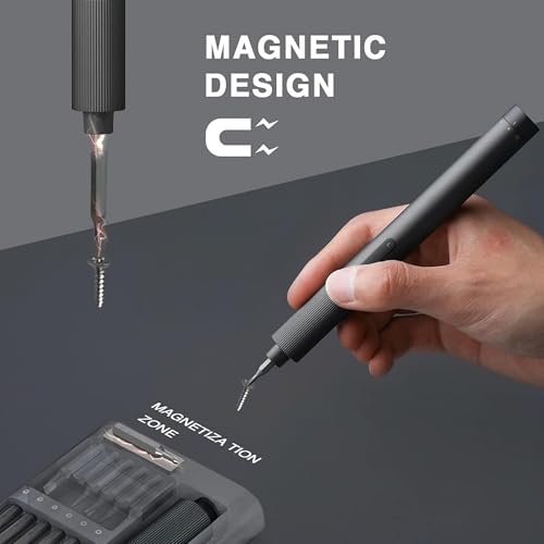 Xiaomi Electric Precision Screwdriver, All-metal Gearbox, Powerful Magnetic Motor, Rechargeable Lithium Battery, S2 Steel Screwdriving Bits, Type-C Charging, Aluminium Alloy Case (Power Screwdriver)