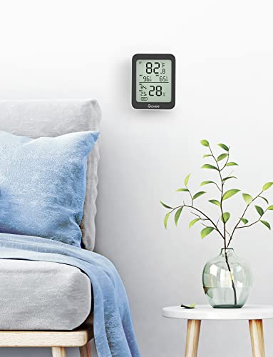 Govee Indoor Hygrometer Thermometer 3Pack H5075 with Bluetooth App Control - color: Black, size: 3 Pack