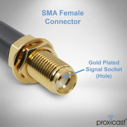Proxicast 25 ft SMA Male to SMA Female 50 Ohm Low-Loss CFD240 Coax Cable - size: 25 ft, style: CFD240