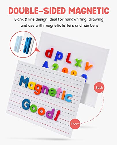 GAMENOTE 6 Pack Magnetic Dry Erase Lap Boards, Lined and Blank, 9 x 12 in