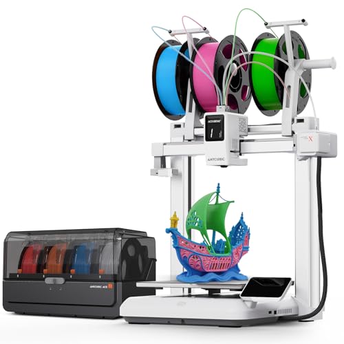 (Bundle Anycubic Kobra X Combo 3D Printer + ANYCUBIC PLA Filament 1.75mm 4KG Black +White