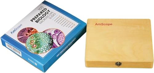 AmScope PS100E Prepared Slide Set, 100 Slides Set E - style: PS100E
