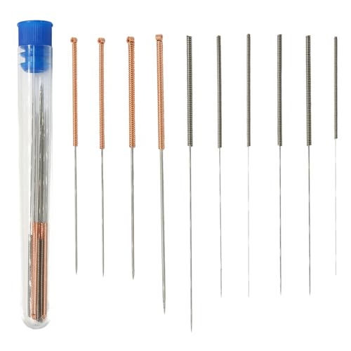 10 Pieces 3D Printer Nozzle Cleaning Kit, Stainless Steel Needles Cleaner Nozzle Cleaner, 0.15/0.2/0.25/0.3/0.35/0.4/0.5/0.6/0.8/1.0mm Clog Removal Tool Kit for 3D Printers