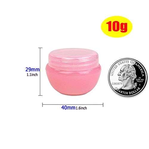 12 Pieces 10g/10ml Empty Multi-color Frosted Container Cream Jars - color: 10ml, size: 12pack