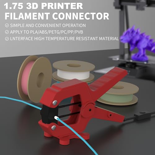 1.75mm & 2.85㎜ Filament Connector | Easy Operate Filament Welder Splicer for 3D Printer | Filament Fuser Joiner for PLA/ABS/PC/PETG/TPU Filaments