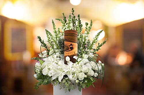 Motorcycle Men's Scattering Tubes for Human Ashes TSA Approved Scattering Urn and Eco-Friendly Biodegradable Urns for Human Ashes & Biodegradable Urn for Burial at Sea - color: Highway to Heaven, size: Large 12"x5"