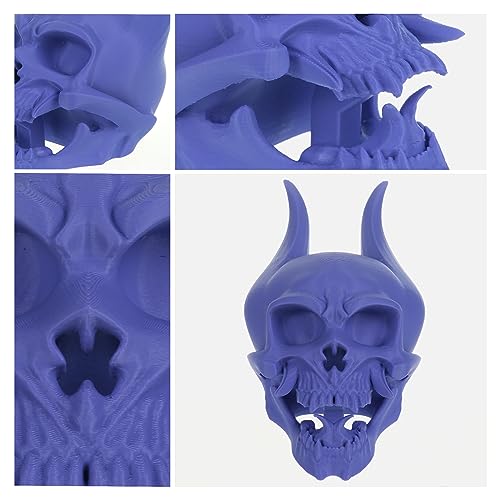 3DHoJor PLA Filament 1.75mm,3D Printer Filament,1kg Cardboard Spool (2.2lbs),Dimensional Accuracy +/- 0.03 mm,Vacuum Packaging Odor Free Clog Free Fit Most 3D FDM Printer,Periwinkle Blue - color: Periwinkle Blue