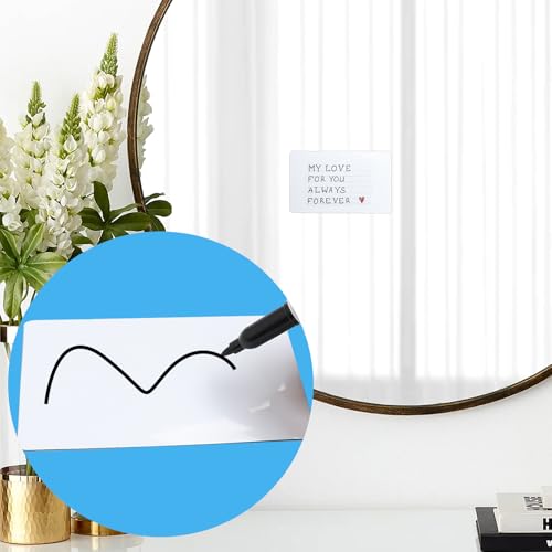 Dry Erase Labels 24 Pack 3x5 in Reusable Sticky Notes Dry Erase Stickers WhiteBoard Stickers Labels for Storage Bins(Include Wipe Cloth & Pen)
