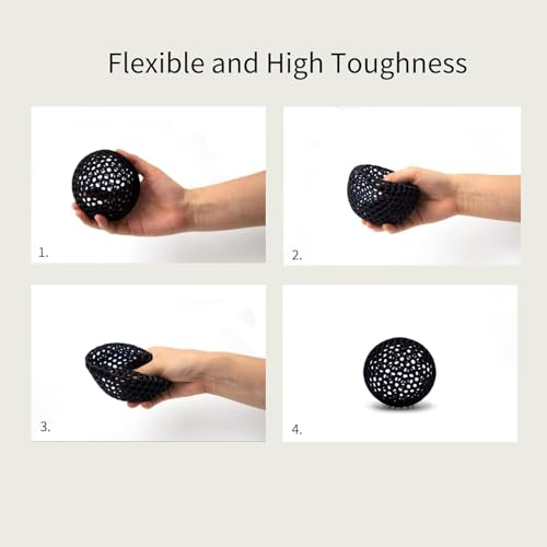 Siraya Tech Tenacious Flexible 3D Printer Resin, Obsidian Black, 1kg - color: Obsidian Black 1000g