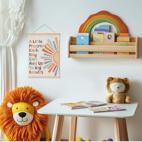Inspirational Boho Poster Hanger, Classroom Decor Growth Mindset Wall Decor - color: Multi