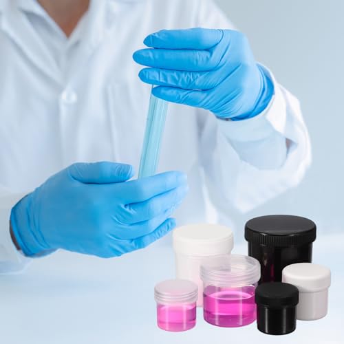 PATIKIL Wide Mouth Lab Reagent Bottles 30ml (1oz), White 4 Pcs - color: White, size: 30ml