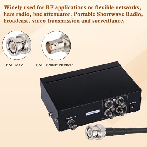 XRDS -RF BNC Cable 20FT, 50 Ohm BNC Male to Female Bulkhead Mount RG316 Coax for Wireless Microphone System Receiver CB Radio UHF VHF Ham Radio Amateur - size: 20 FT