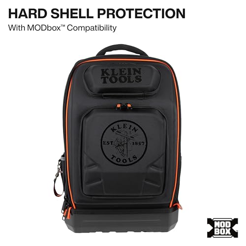 Klein Tools 62809MB MODBox Hard Shell Backpack, 40 Pockets, Black - size: Hardshell Backpack