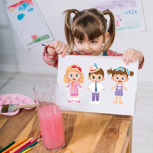 Make a Face & Dress Up Stickers 24 Sheets, Crafts for Kids - color: Dressup/a