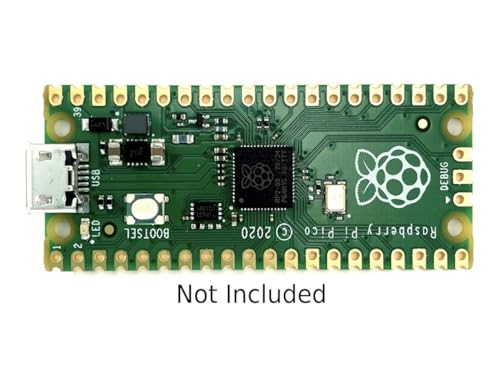 Protective Case Compatible with Raspberry Pi Pico Boards – Micro-USB Access & Passive Ventilation, Snap Case, Wire Access,Plastic - color: Red/Black