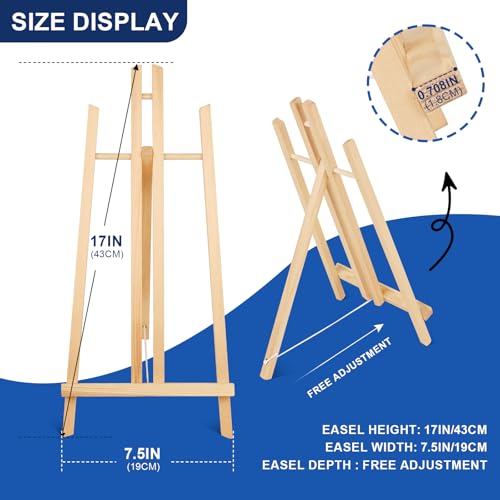 ESRICH 2PCS 17 Inch Tabletop Easels, Easel Stand for Painting - style: 2