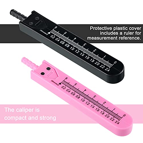 Frienda 2 Pieces EKG Calipers Medical Caliper, Pink, Black - color: Pink, Black