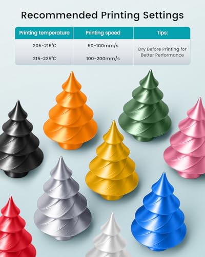 SUNLU Silk PLA+ Filament 1.75mm, Chrome Like Gloss Finish, Smooth Silk Texture, Upgraded Formula for Stable Printing, 1kg(2.2lbs) PLA Plus 3D Printer Filament, Silver - color: A-silkpla-1kg-silver