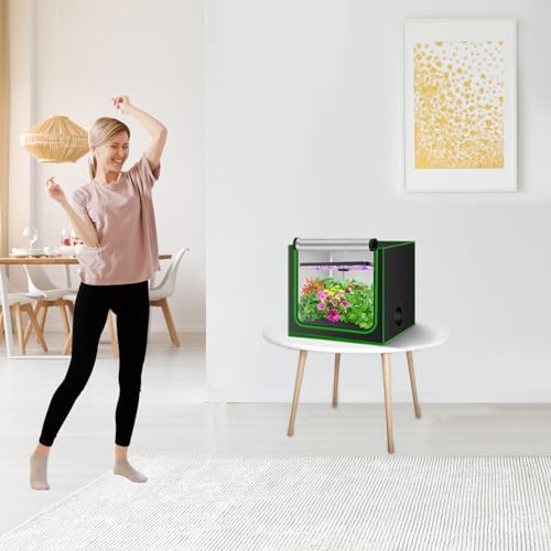 Small Grow Tent for Aerogarden,24”x18”x28” ,Hydroponics Growing System ,Highly Reflective 600D Diamond Mylar Canvas with Ventilation window and Floor Tray for Hydroponic Indoor Plant Growing - size: 24"x18"x28"
