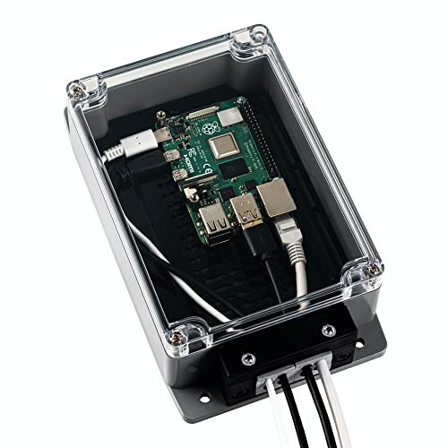 Sixfab Outdoor IP65 Project Enclosure | for Raspberry Pi & Arduino & Development Boards | D:4.9 x W:8.3 x H:2.3 (inches) | Dustproof/Water-Resistant | IoT