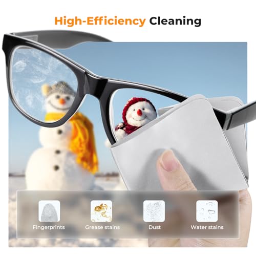 K&F CONCEPT Lens Cleaner Spray Kit,Microfiber Cloth X2,Glasses Cleaner X2 - size: Cleaner*2+Cloth*2