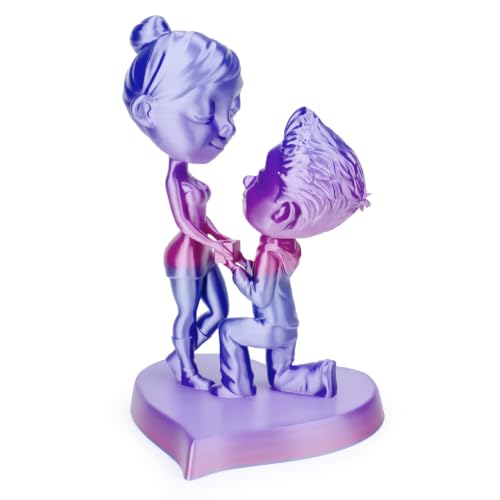 ZIRO Shining Fast Color Change PLA, Multicolors Filament 2.2lbs, Romantic - color: Romantic (Silky)