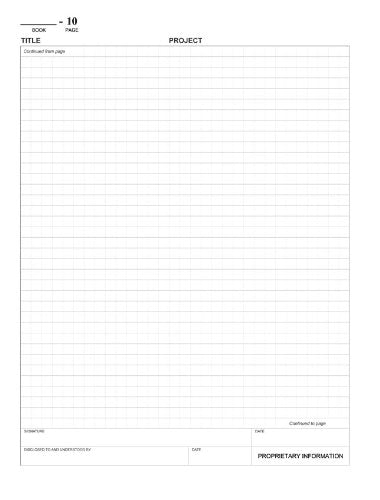 BookFactory Lab Notebook (0.25" Grid), Black, Hardbound, 48 Pages - color: Black, size: 8 x 10 - 48pg