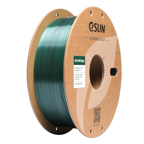 eSUN Silk PLA 3D Printer Filament 1.75mm Black Green Dual Color Filament - color: Black Green