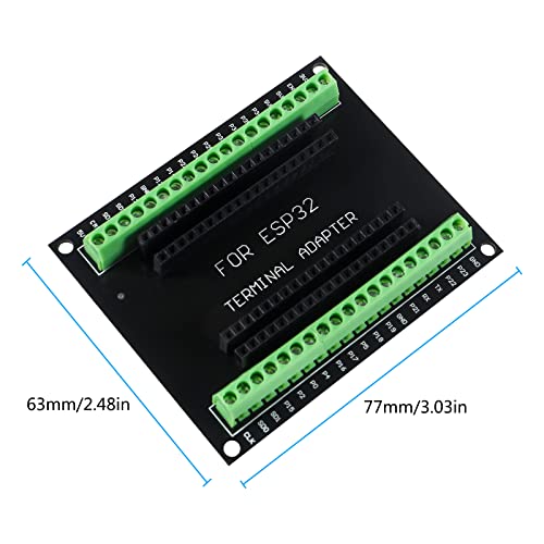 Alinan 2pcs ESP32 Breakout Board GPIO 1 into 2 Compatible with 38PIN Narrow Version ESP32 Microcontroller Development Board