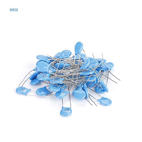 Ceramic Capacitors Set, 50 Pack of Set 0.1uF 100nF High Voltage 1000V Disc 104M Ceramic Capacitors Set