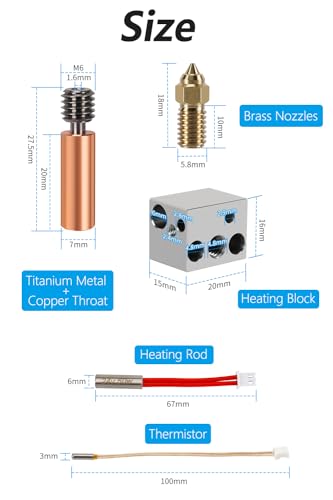 Hotend Heating Block Kit Compatible with Elegoo Neptune 4/4 Pro
