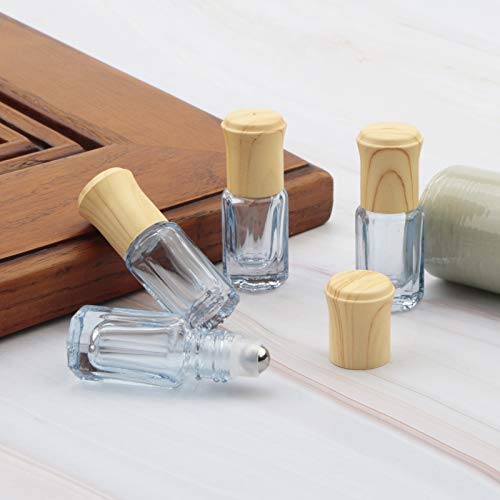 3mL Glass Roller Bottles for Essential Oils, Roller Ball Applicator - color: Dark Blue