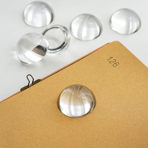 6Pack 1.6inch Crystal Dome Magnifying Paperweight for Outdoor Events - color: 6pcs